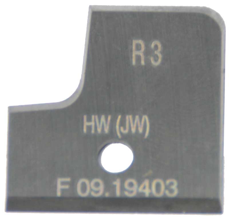 Messer HM für Abrund‑Hohlkehlenfräser FW39A  R 3