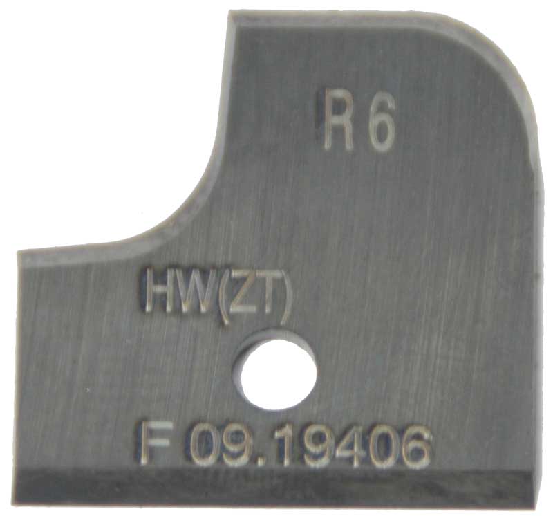 Messer HM für Abrund‑Hohlkehlenfräser FW39A  R 6