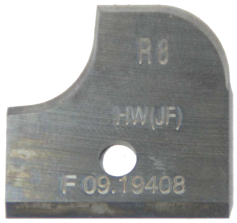 Messer HM für Abrund‑Hohlkehlenfräser FW39A  R 8