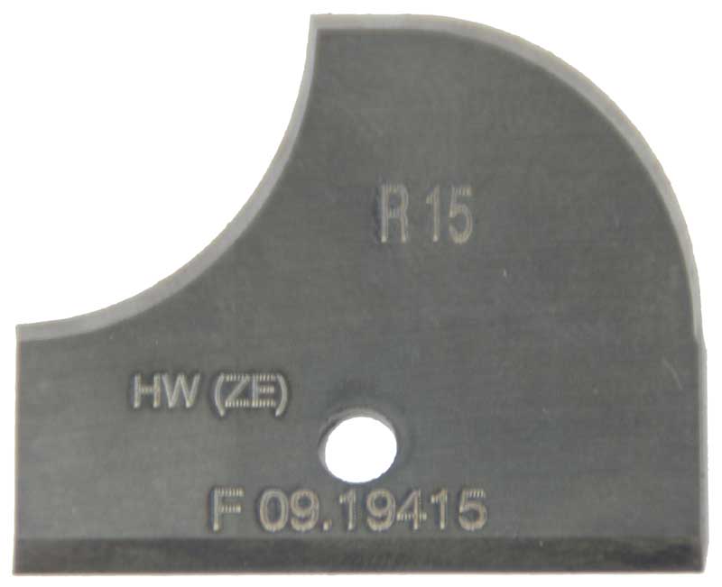 Messer HM für Abrund‑Hohlkehlenfräser FW39B  R 15